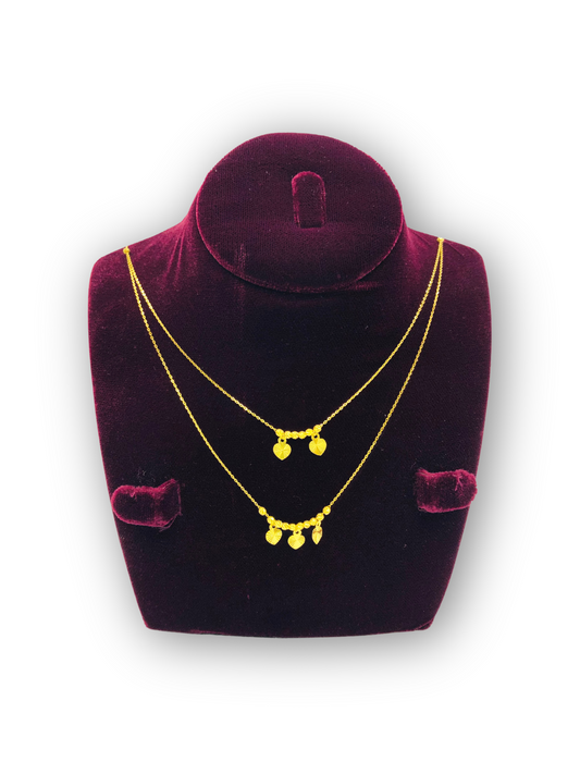 Radiant Gold Queen's Necklace Set