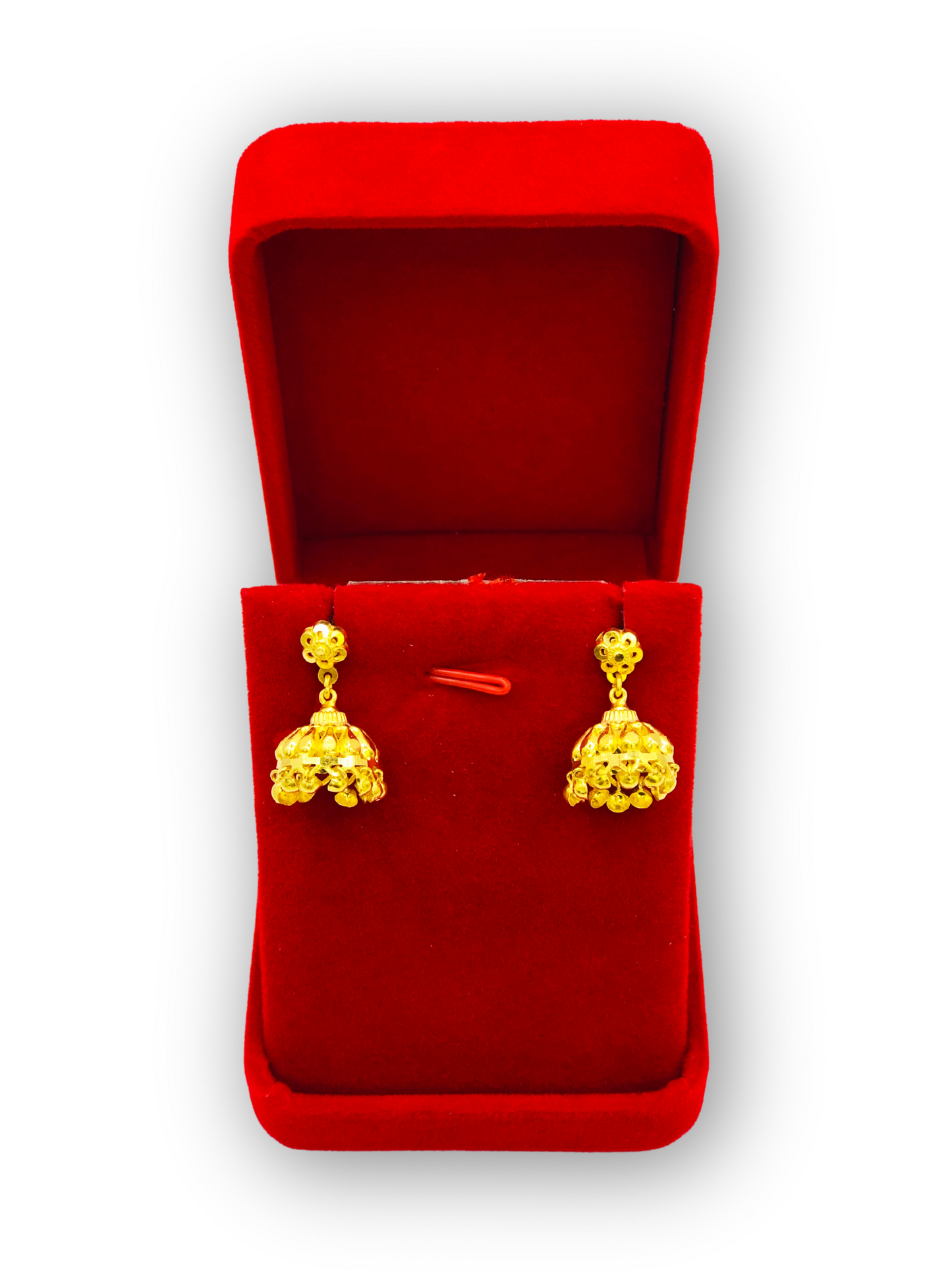 Omani Elegance Gold Jhumkas