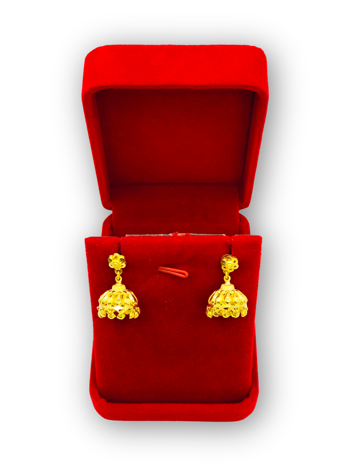 Omani Elegance Gold Jhumkas