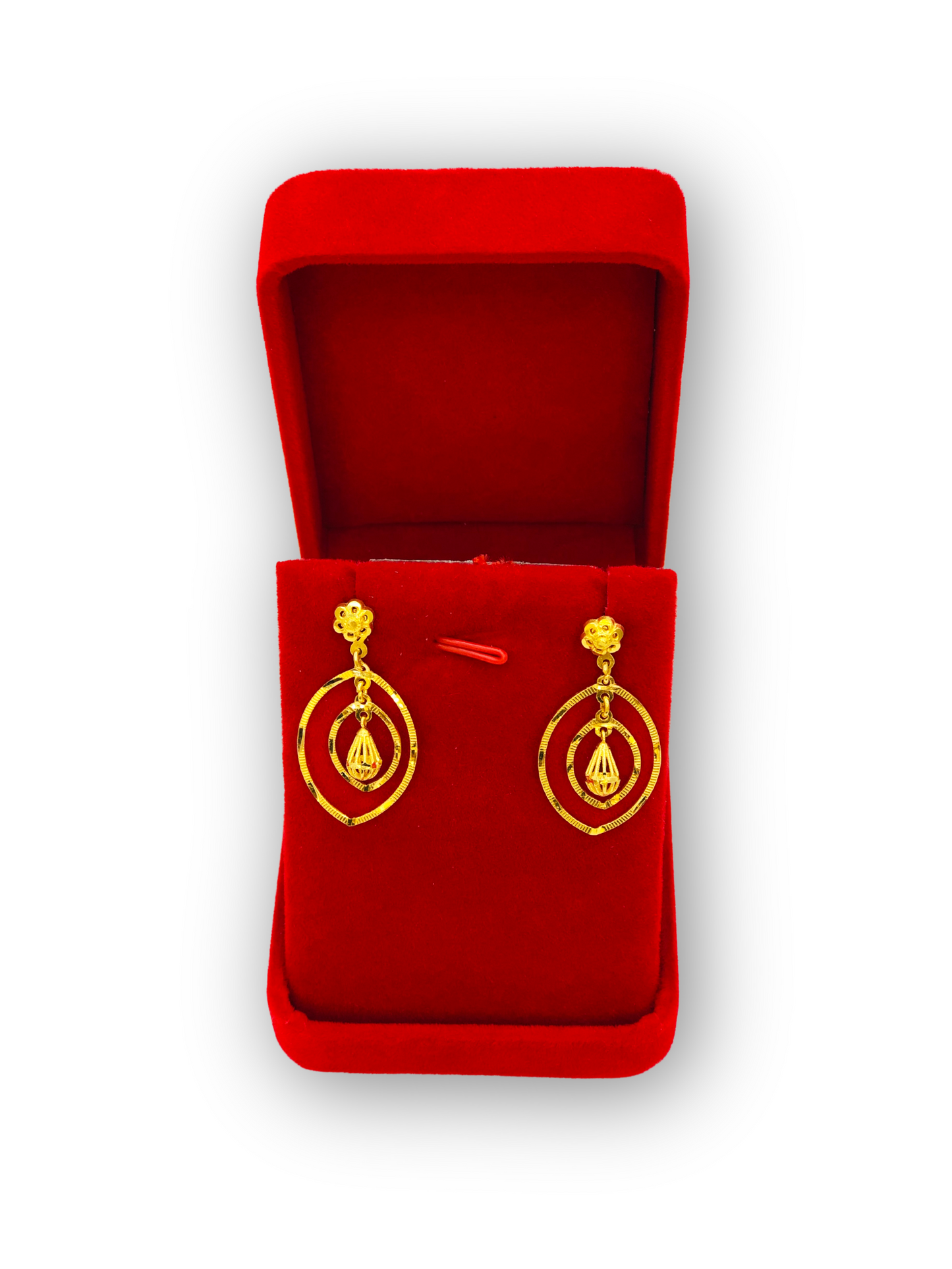 Dazzling Diva Gold Ear Drops