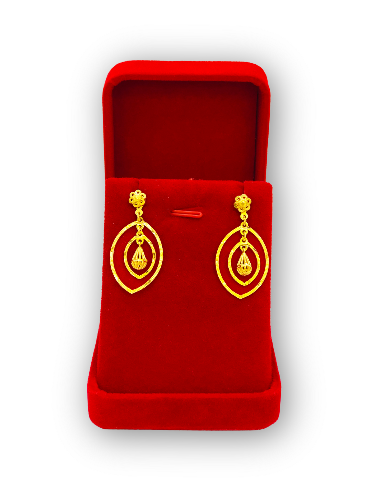 Dazzling Diva Gold Ear Drops